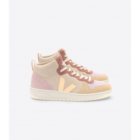 TENIS VEJA V-15 SUEDE MULTICO PEACH