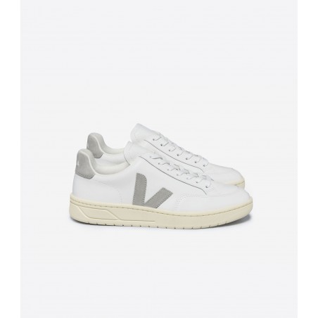 TENIS VEJA V-12 LEATHER WHITE LIGHT GREY