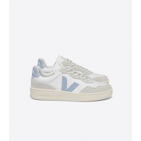 VEJA V-90 LEATHER WHITE STEEL