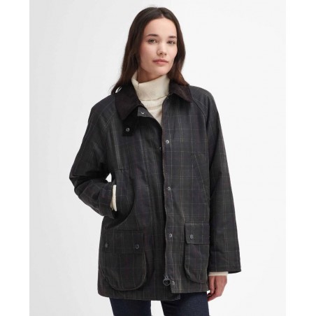 Barbour Tartan Ashby Wax Jacket