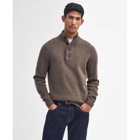 Barbour Essential Patch Half Zip Knitted Jumper