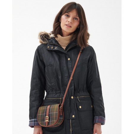 Barbour Katrine Tartan Leather Saddle Bag