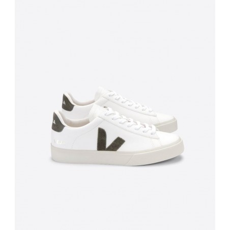 TÉNIS VEJA CAMPO CHROME FREE WHITE KAKI
